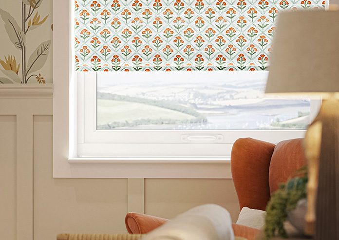 Chatsworth, Pumpkin Spice - Motorised Roman Blind - Image 5